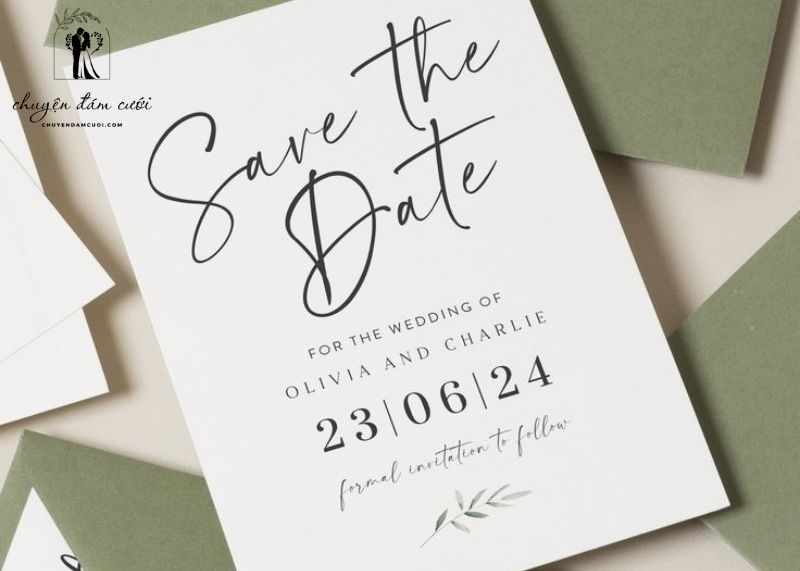 Một số lưu ý khi gửi thiệp Save The Date