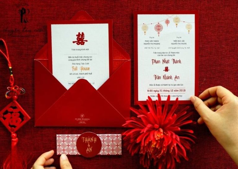 Thiệp cưới người Hoa: Ý nghĩa và những điều thú vị
