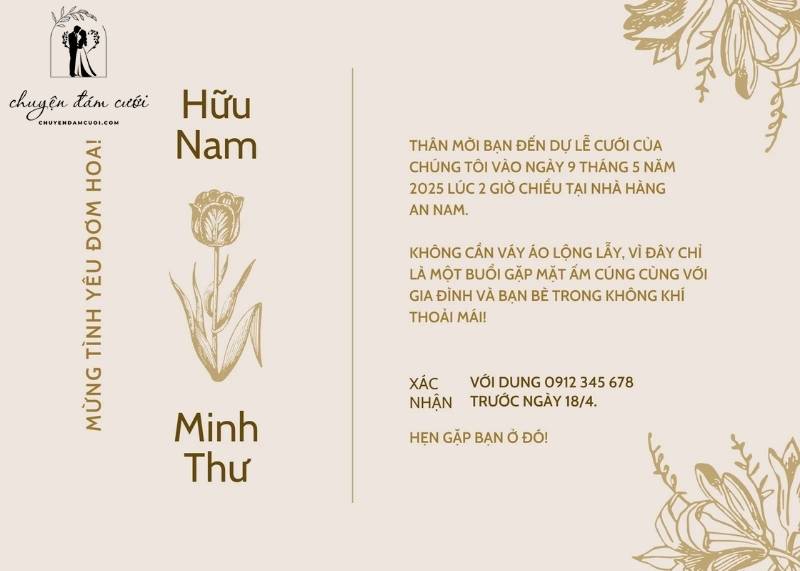 Thiệp mời báo hỷ – Gửi trao niềm vui, lan tỏa hạnh phúc!