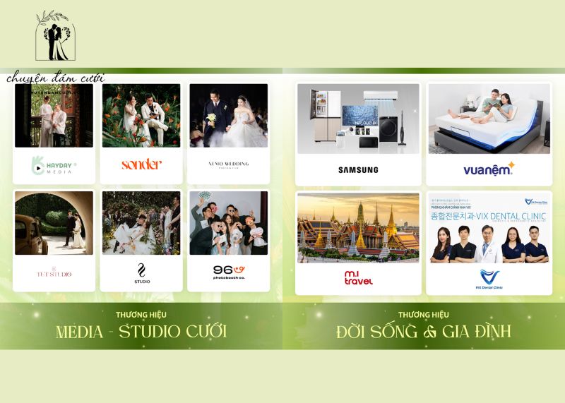 Các thương hiệu media - studio cưới và đời sống gia đình trong triển lãm Saigon Wedding Fair 2025